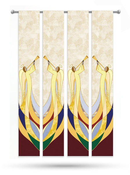 Heralding Angels Christmas Printed Banners – Bramante Studio
