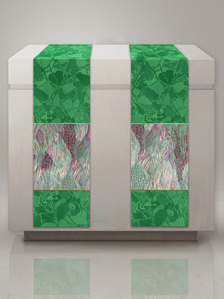 The Francis Bella & Monet Green Altar Scarves