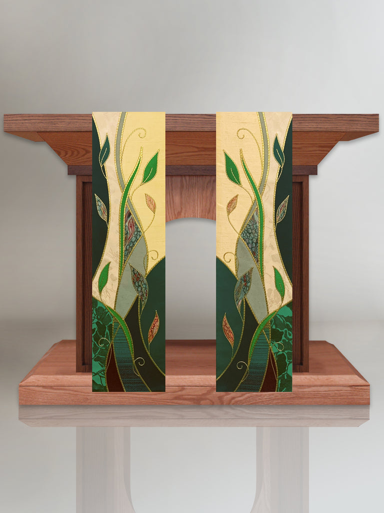 Foliage Green Altar Scarves (A)