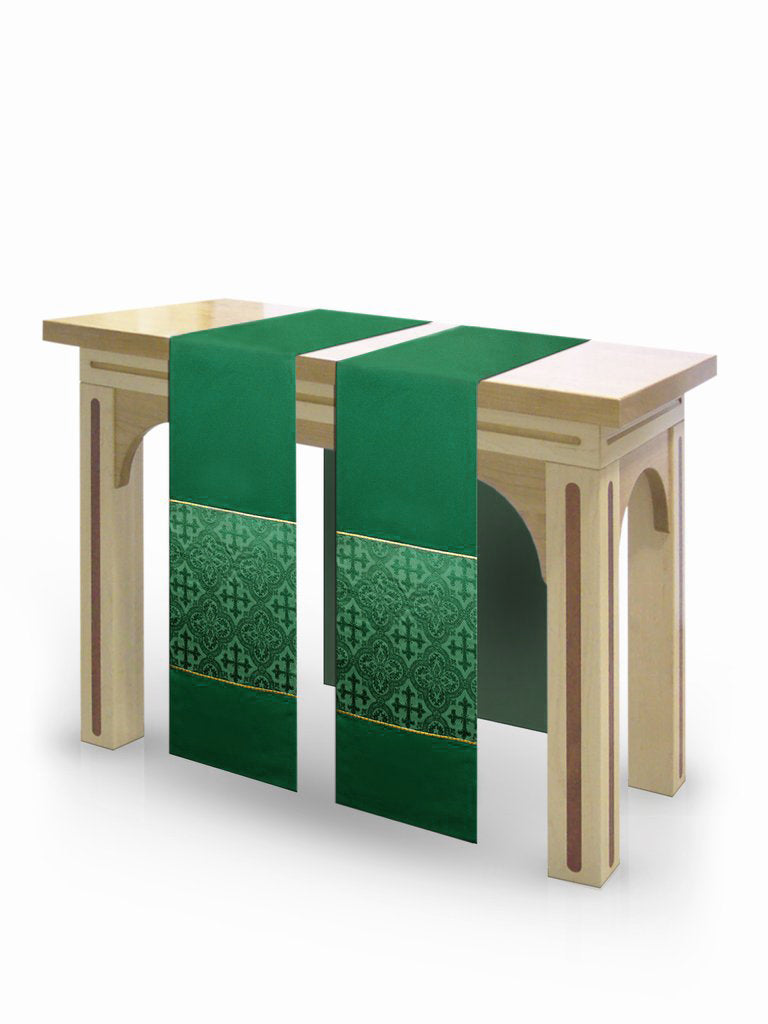 The Francis Classic Duomo Green & Cross Green <br> Altar Scarves