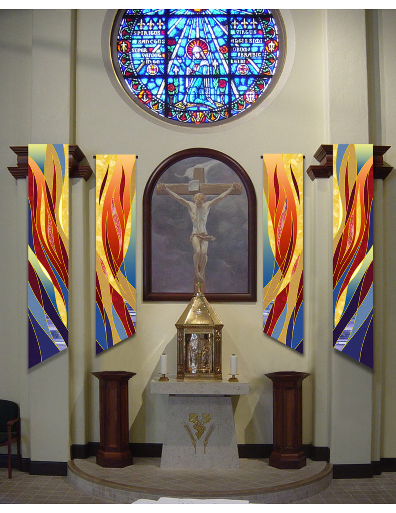 Flame & Water Pentecost Wall Hangings