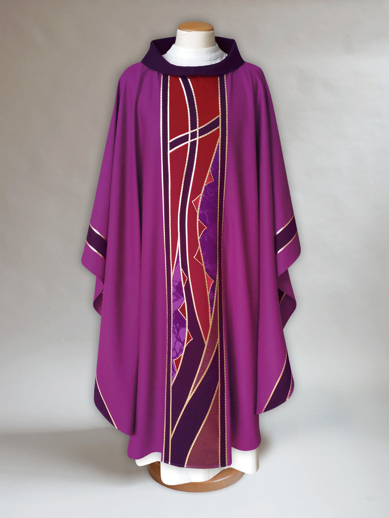 Lenten Chasuble with Cross & Thorns