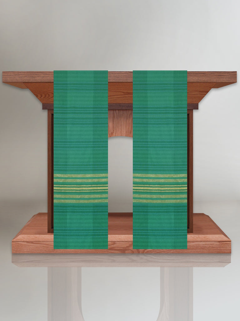 Terra Woven Altar Scarves in Green