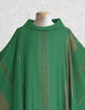 Beaulieux Asymmetrical Woven Sample Chasuble in Green