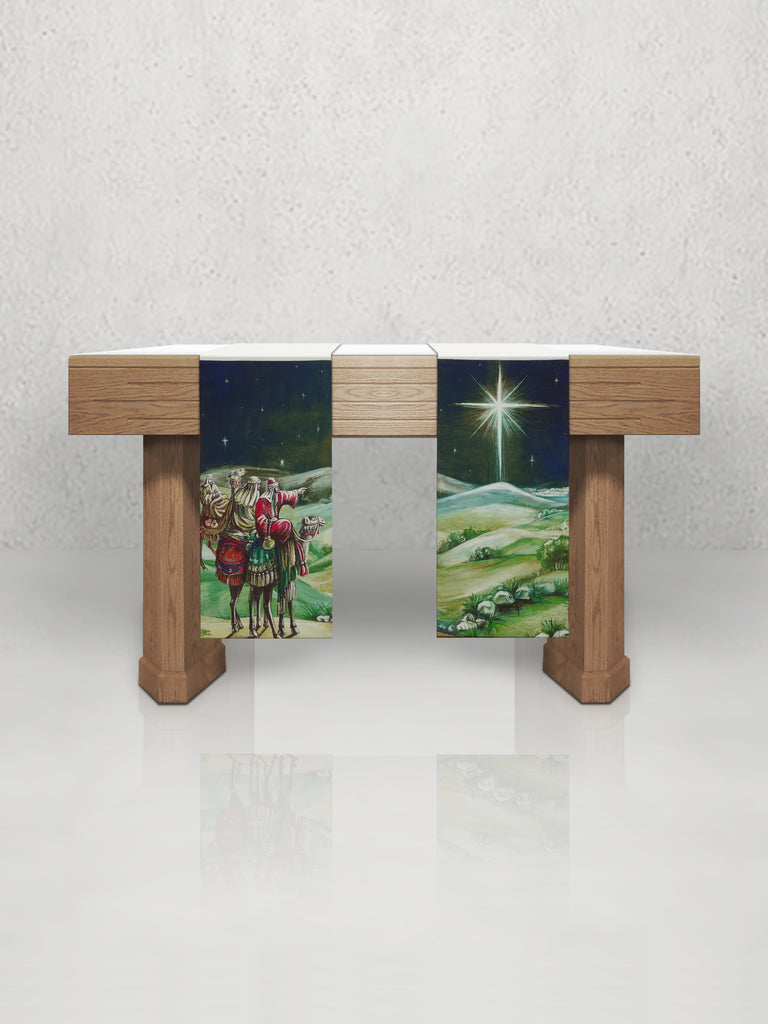 Christmas Star with Shepherds Sample Altar Scarves