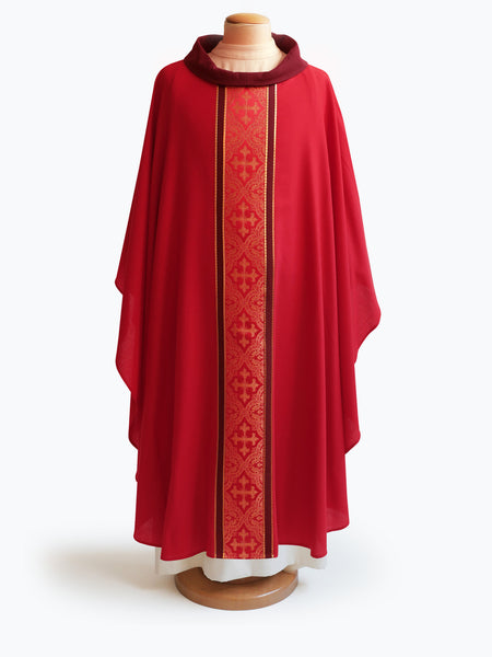 The Classic Red Brocade Chasuble