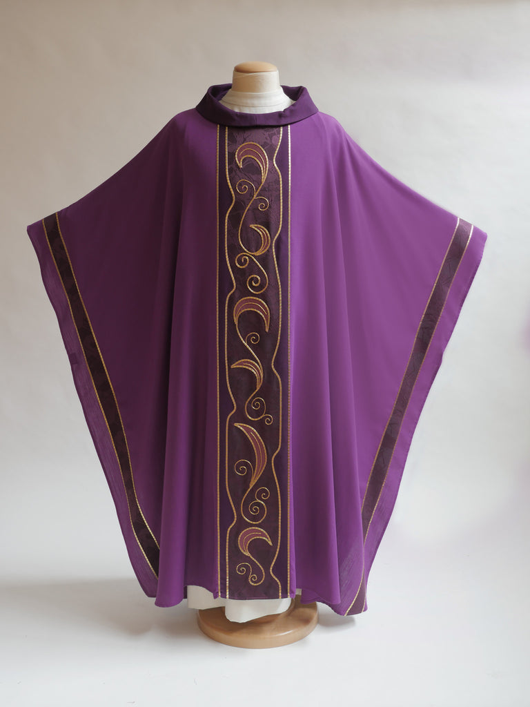 purple vestment art nouveau for advent or lent
