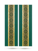 Green Brocade Central Band Altar Scarves