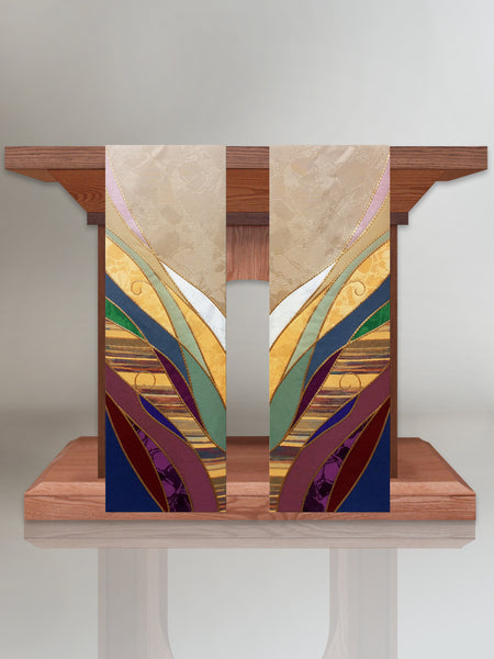 Multi Seasonal Water Design Altar Scarves