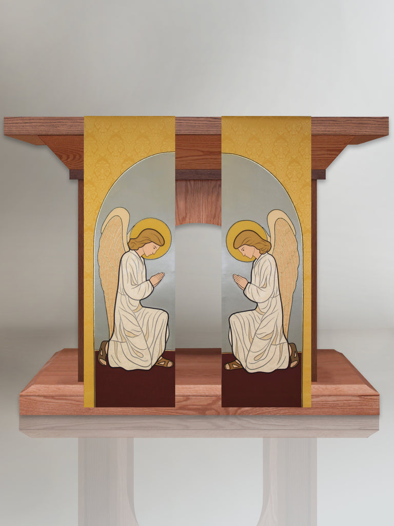 Praying Angel Altar Scarves in Gold