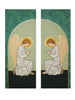 Praying Angel Altar Scarves in Green