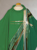 Green Stained Glass Cross Chasuble