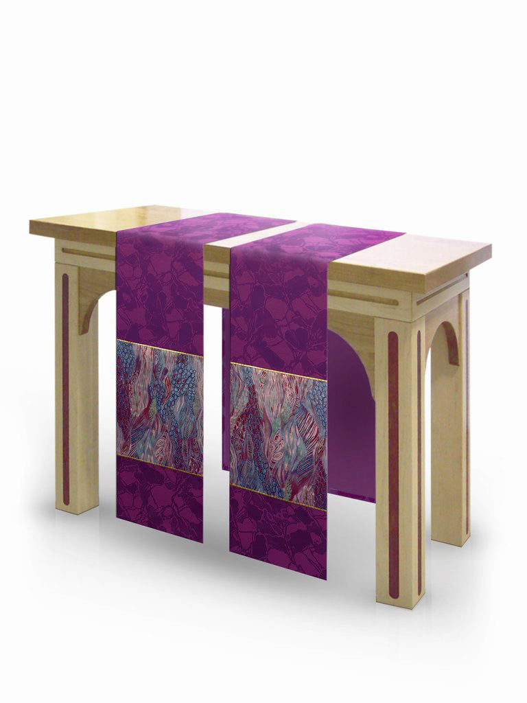 The Francis Classic Bella Purple & Monet Purple <br> Altar Scarves