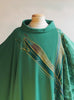 Paintbrush Cross Green Sample Chasuble